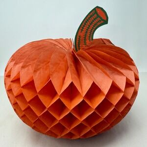 Vintage Halloween Decoration Paper Pumpkin Honeycomb Hanging Decor‎
